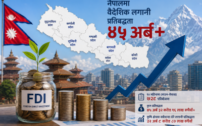 कृषिमा सबैभन्दा धेरै विदेशी लगानी, १० महिनामा ४५ अर्ब प्रतिबद्धता